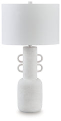 Fine Furniture & Decor - Ashley Furniture - Perringhill Lighting - Metal Table Lamp (1/CN) / Distressed White - L207504