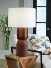 Fine Furniture & Decor - Ashley Furniture - Rowandale Lighting - Metal Table Lamp (1/CN) / Brick Red - L207534