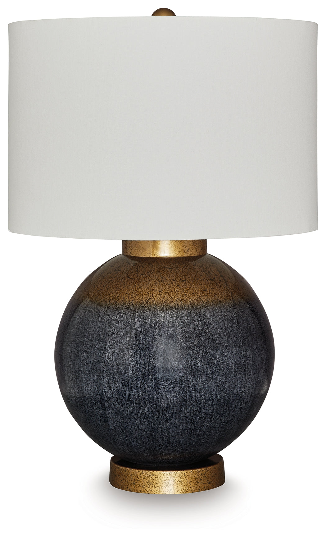 Fine Furniture & Decor - Ashley Furniture - Adara Lighting - Metal Table Lamp (1/CN) / Blue/Gold Finish - L207564