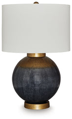 Fine Furniture & Decor - Ashley Furniture - Adara Lighting - Metal Table Lamp (1/CN) / Blue/Gold Finish - L207564