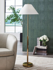 Fine Furniture & Decor - Ashley Furniture - Haigwood Lighting - Metal Floor Lamp (1/CN) / Gold Finish - L208471