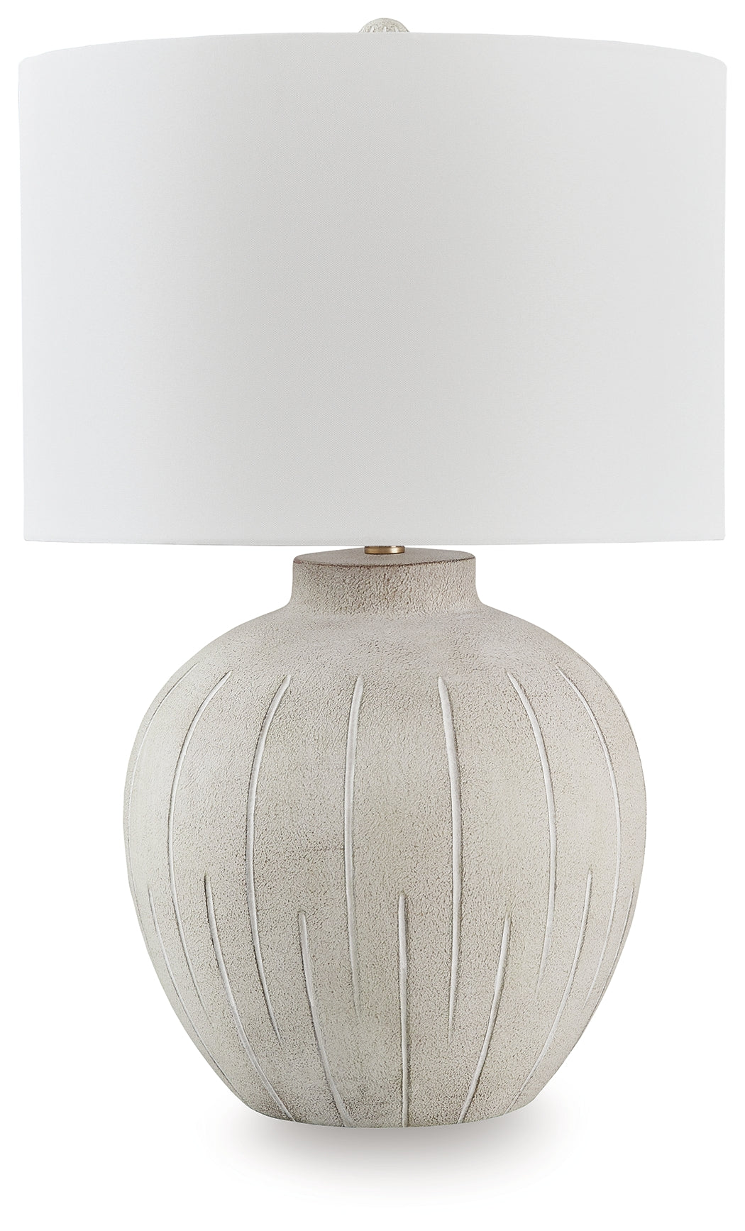 Fine Furniture & Decor - Ashley Furniture - Calbert Lighting - Poly Table Lamp (1/CN) / Warm Gray - L235824