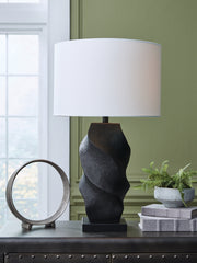 Fine Furniture & Decor - Ashley Furniture - Amillion Lighting - Poly Table Lamp (1/CN) / Black - L235904
