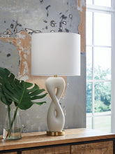 Fine Furniture & Decor - Ashley Furniture - Judrich Lighting - Poly Table Lamp (1/CN) / White/Gold Finish - L236024