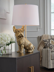 Fine Furniture & Decor - Ashley Furniture - Wadeland Lighting - Poly Table Lamp (1/CN) / Gold Finish - L317054