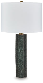 Fine Furniture & Decor - Ashley Furniture - Keegan Lighting - Marble Table Lamp (1/CN) / Green - L429084