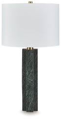 Fine Furniture & Decor - Ashley Furniture - Keegan Lighting - Marble Table Lamp (1/CN) / Green - L429084