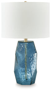 Fine Furniture & Decor - Ashley Furniture - Tallow Lighting - Glass Table Lamp (1/CN) / Blue - L430854