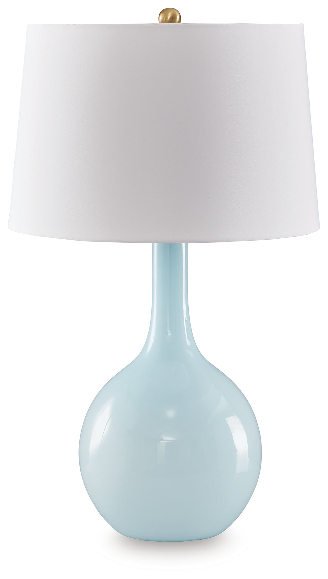 Fine Furniture & Decor - Ashley Furniture - Rylanton Lighting - Glass Table Lamp (1/CN) / Aqua - L430874