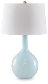 Fine Furniture & Decor - Ashley Furniture - Rylanton Lighting - Glass Table Lamp (1/CN) / Aqua - L430874