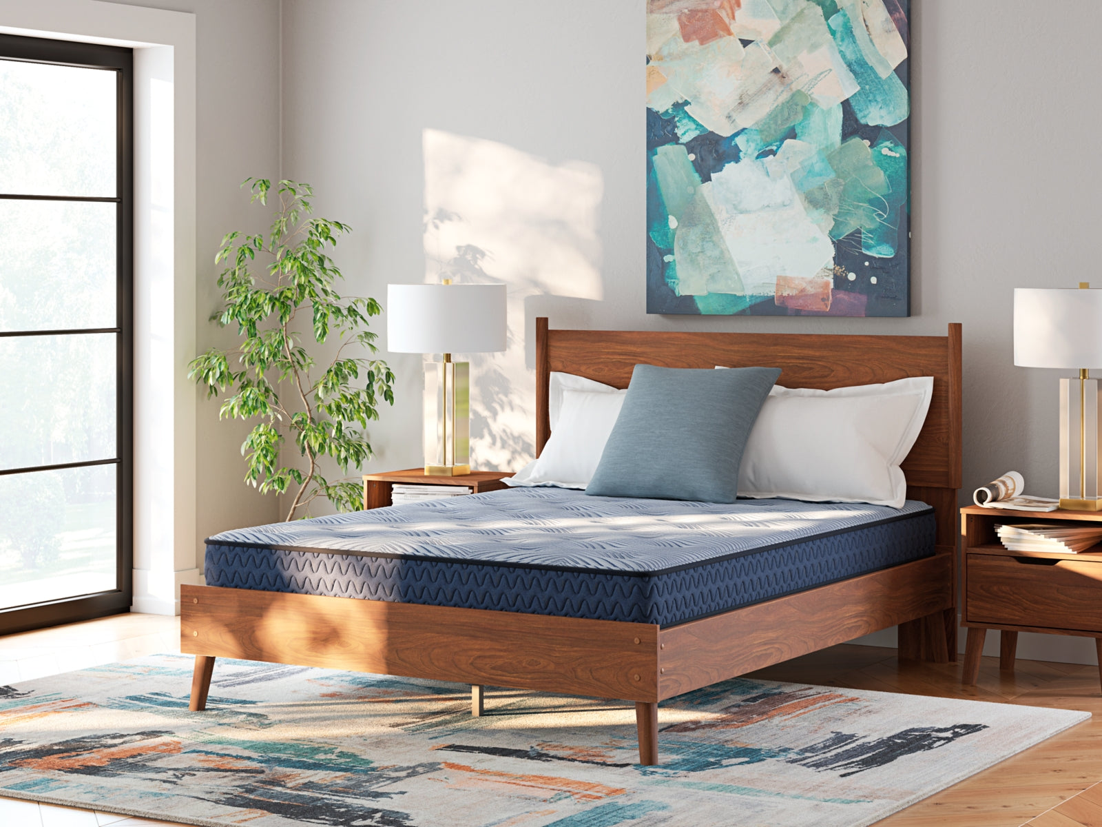 Fine Furniture & Decor - Ashley Furniture - Peak 2.0 Bonnell Mattresses - Queen / Light Blue - M20131