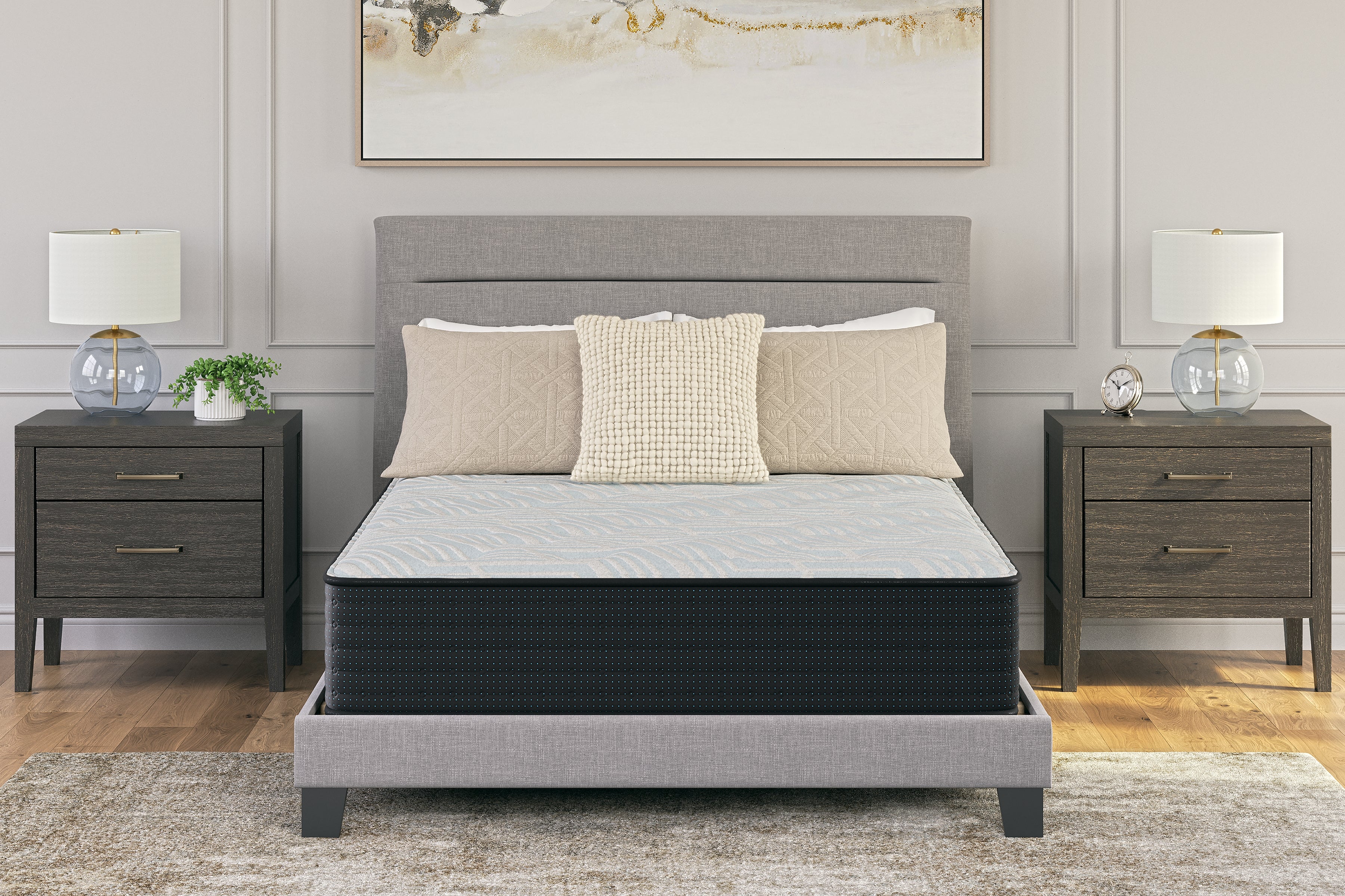 Fine Furniture & Decor - Ashley Furniture - Palisades Firm Mattresses - California King / Gray/Blue - M41551
