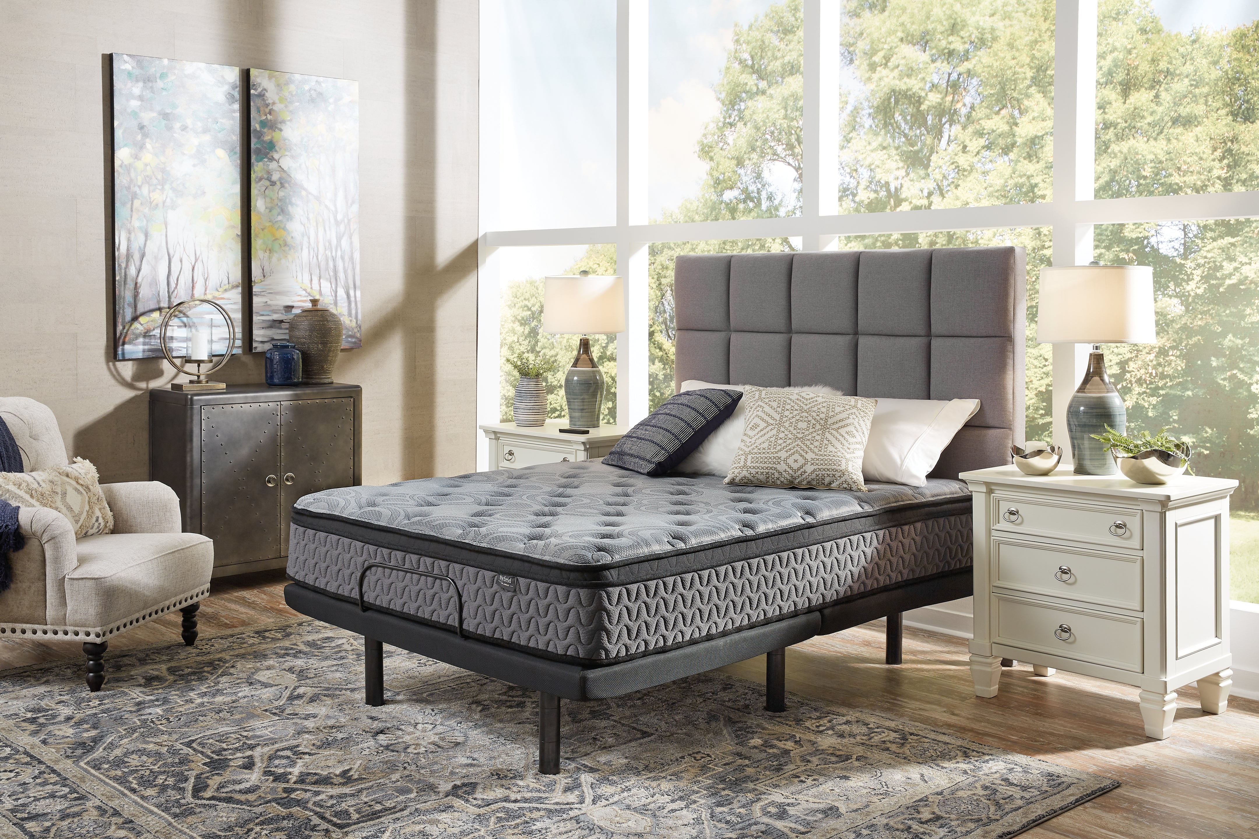 Fine Furniture & Decor - Ashley Furniture - Augusta2 Mattresses - Queen / Gray - M52531