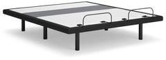Fine Furniture & Decor - Ashley Furniture - Best Base with Lumbar and Audio California King Adjustable Base - Cal King Adjustable Base / Charcoal Gray - M5X592