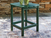 Fine Furniture & Decor - Ashley Furniture - Sundown Shores Outdoor - Rectangular End Table / Green - PCP007-703