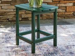 Fine Furniture & Decor - Ashley Furniture - Sundown Shores Outdoor - Rectangular End Table / Green - PCP007-703