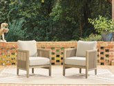 Fine Furniture & Decor - Ashley Furniture - Spooners Cove Outdoor - Lounge Chair w/Cushion (Set of 2) - PCP469-820