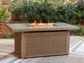 Fine Furniture & Decor - Ashley Furniture - Laguna Heights Outdoor - Rectangular Fire Pit Table - PCP790-773