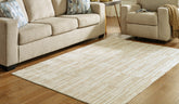 Fine Furniture & Decor - Ashley Furniture - Ardenville Rug - 5' x 7'1" Washable Rug / Tan/Cream - R406212