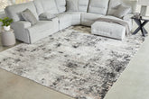 Fine Furniture & Decor - Ashley Furniture - Langwell Rug - 5' x 7' Rug / Black/Gray/White - R406782