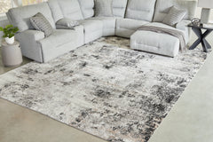 Fine Furniture & Decor - Ashley Furniture - Langwell Rug - 5' x 7' Rug / Black/Gray/White - R406782