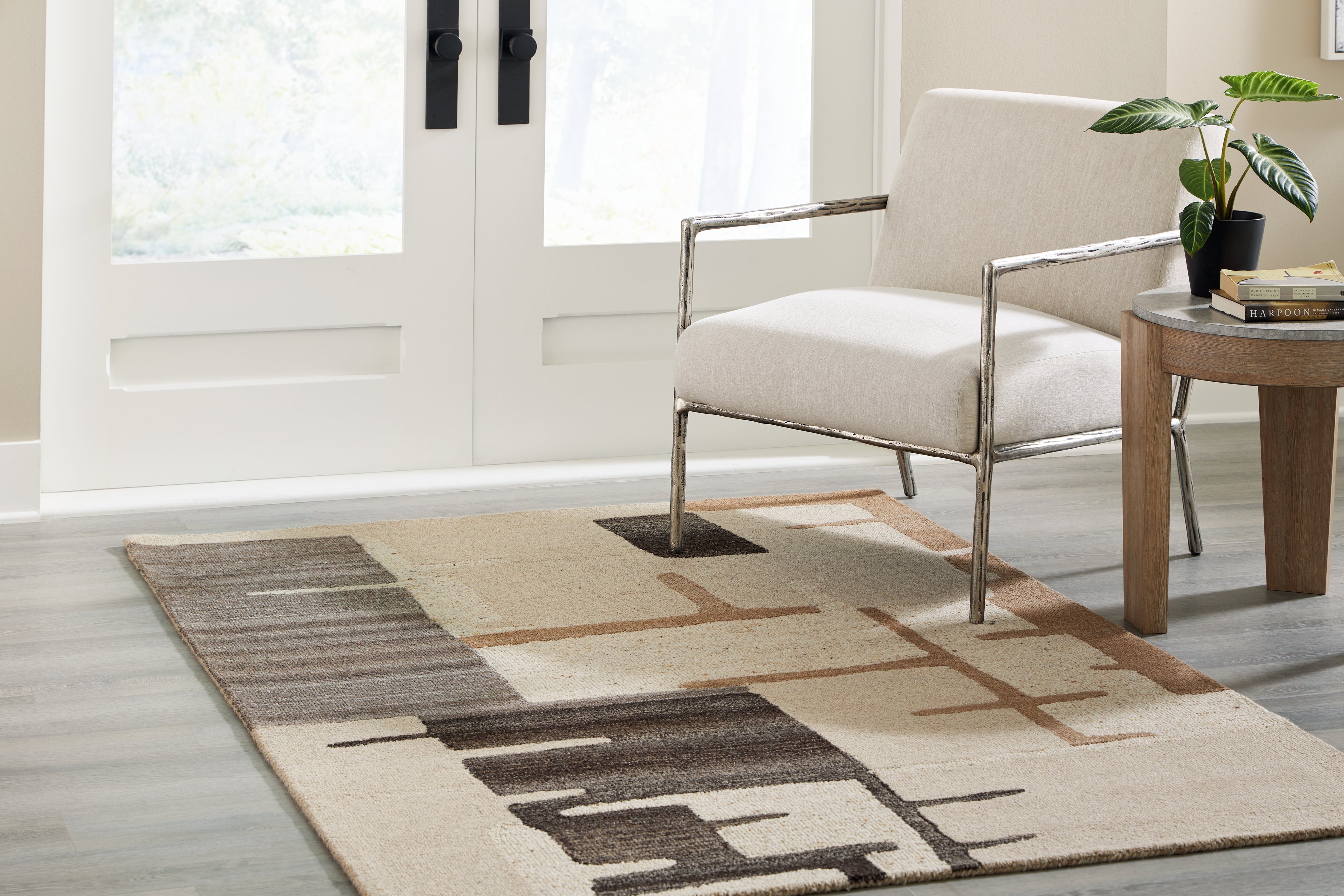 Fine Furniture & Decor - Ashley Furniture - Kencher Rug - 5' x 7' Rug / Beige/Brown - R406822