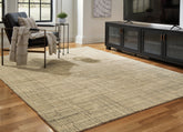 Fine Furniture & Decor - Ashley Furniture - Janston Rug - 5' x 7' Rug / Ivory/Gray/Tan - R406862