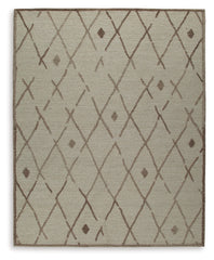 Fine Furniture & Decor - Ashley Furniture - Guyford Rug - 5' x 7' Rug / Beige/Brown - R406872