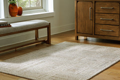 Fine Furniture & Decor - Ashley Furniture - Brickburgh Rug - 10' x 14' Rug / Gray/Ivory/Honey - R406900