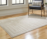 Fine Furniture & Decor - Ashley Furniture - Darmondard Rug - 5' x 7' Rug / Cream/Taupe - R406942