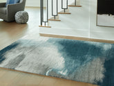 Fine Furniture & Decor - Ashley Furniture - Brentward Rug - 5' x 7' Rug / Blue/Gray/Ivory - R407082
