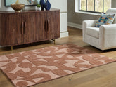 Fine Furniture & Decor - Ashley Furniture - Perrenton Rug - 5' x 7' Rug / Clay - R407202