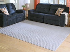 Fine Furniture & Decor - Ashley Furniture - Worthley Rug - Washable 5' x 7' Area Rug / Gray - R407452