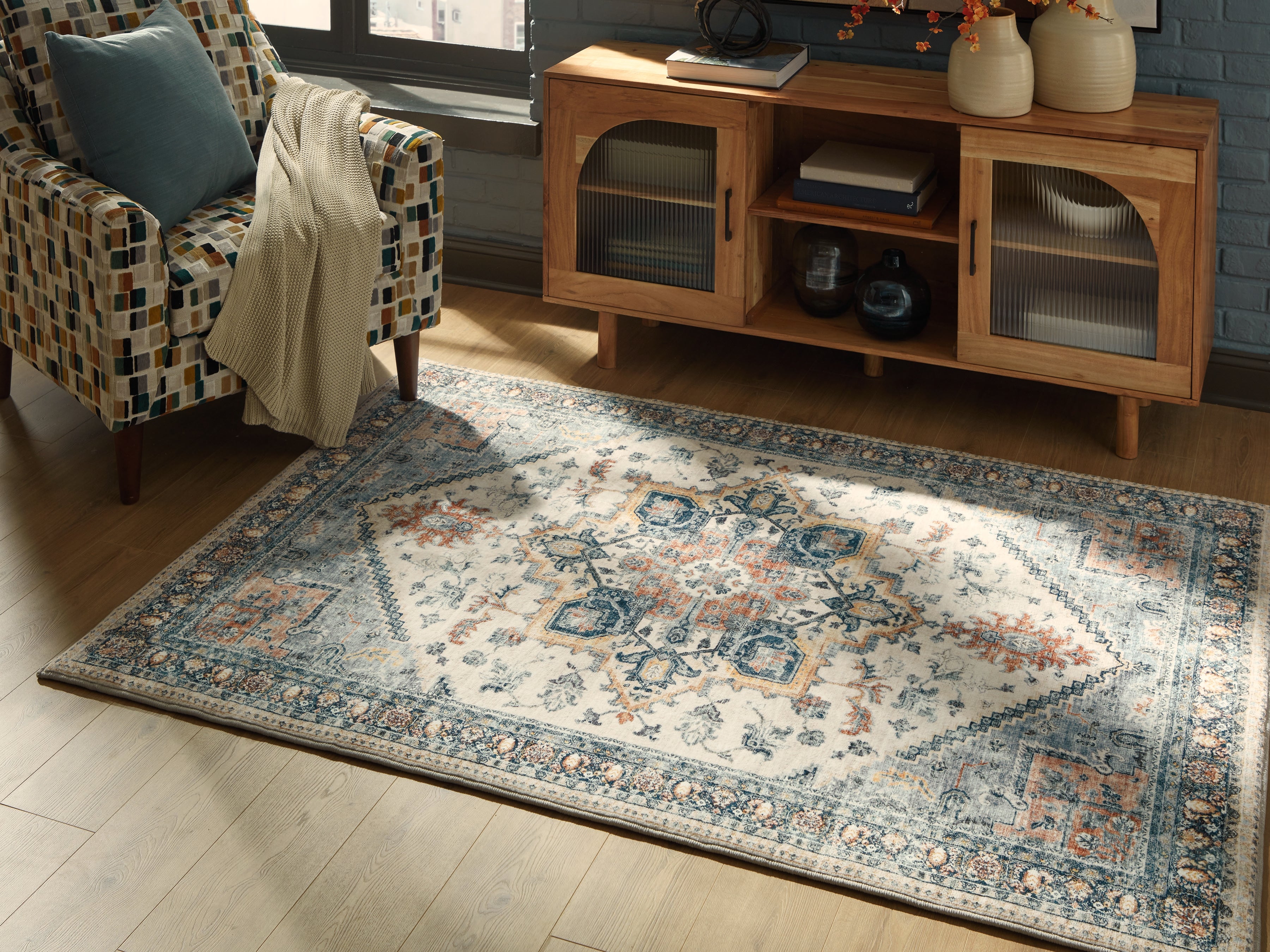 Fine Furniture & Decor - Ashley Furniture - Wallney Rug - 7'6" x 9'6" Area Rug / Multi - R407491