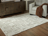 Fine Furniture & Decor - Ashley Furniture - Empriss Rug - 5' x 7' Area Rug / Ivory - R407622