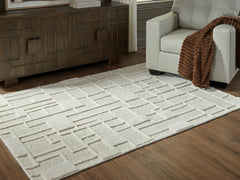 Fine Furniture & Decor - Ashley Furniture - Empriss Rug - 5' x 7' Area Rug / Ivory - R407622