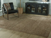 Fine Furniture & Decor - Ashley Furniture - Merrittman Rug - 7'8" x 10' Area Rug / Brown/Ivory - R407701