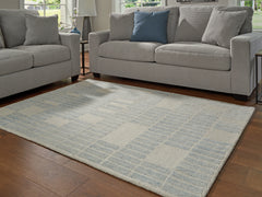 Fine Furniture & Decor - Ashley Furniture - Dylanton Rug - 7'8" x 10' Area Rug / Ivory/Blue - R407811
