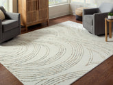 Fine Furniture & Decor - Ashley Furniture - Deenbury Rug - 5' x 7' Area Rug / Ivory/Green/Brown - R407862
