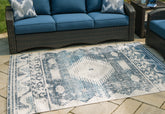 Fine Furniture & Decor - Ashley Furniture - Daddridge Rug - 5' x 7' Rug / Blue/Gray/Ivory - R900102