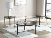 Fine Furniture & Decor - Ashley Furniture - Dorylin Table (Set of 3) - Occasional Table Set (3/CN) / Black - T139-13