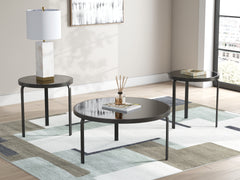 Fine Furniture & Decor - Ashley Furniture - Dorylin Table (Set of 3) - Occasional Table Set (3/CN) / Black - T139-13