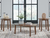 Fine Furniture & Decor - Ashley Furniture - Gordonay Table (Set of 3) - Occasional Table Set (3/CN) / Brown - T155-13