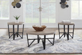 Fine Furniture & Decor - Ashley Furniture - Deanlee Table (Set of 3) - Occasional Table Set (3/CN) / Grayish Brown/Black - T235-13