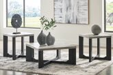 Fine Furniture & Decor - Ashley Furniture - Sharstorm Table (Set of 3) - Occasional Table Set (3/CN) / Two-tone Gray - T251-13