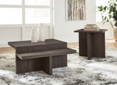 Fine Furniture & Decor - Ashley Furniture - Zendex Table (Set of 2) - Occasional Table Set (Set of 2) / Brown - T304-12