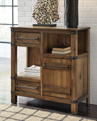 Fine Furniture & Decor - Ashley Furniture - Roybeck Accent Cabinet - Accent Cabinet / Light Brown/Bronze - T411-40