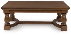 Fine Furniture & Decor - Ashley Furniture - Sturlayne Coffee Table - Rectangular Cocktail Table / Brown - T609-1