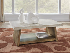 Fine Furniture & Decor - Ashley Furniture - Brendalhouse Coffee Table - Rectangular Cocktail Table / Light Brown - T642-1