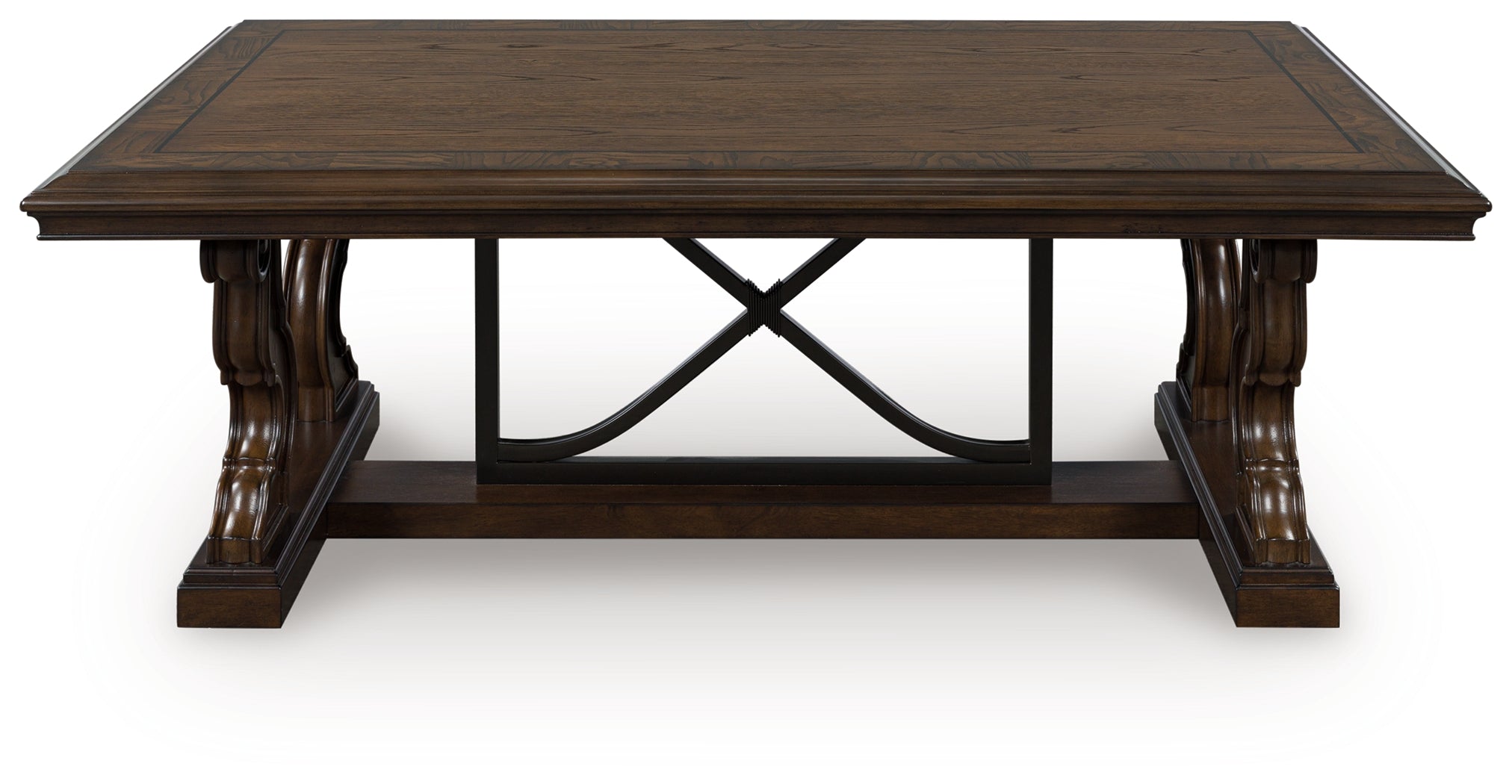 Fine Furniture & Decor - Ashley Furniture - Maylee Coffee Table - Rectangular Cocktail Table / Dark Brown - T647-1